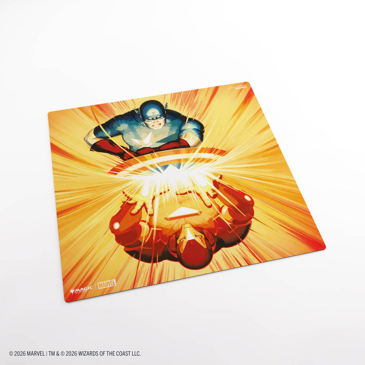 Magic the Gathering: Marvel Super Heroes 2-Player Prime Playmat - Iron Man/Captain America