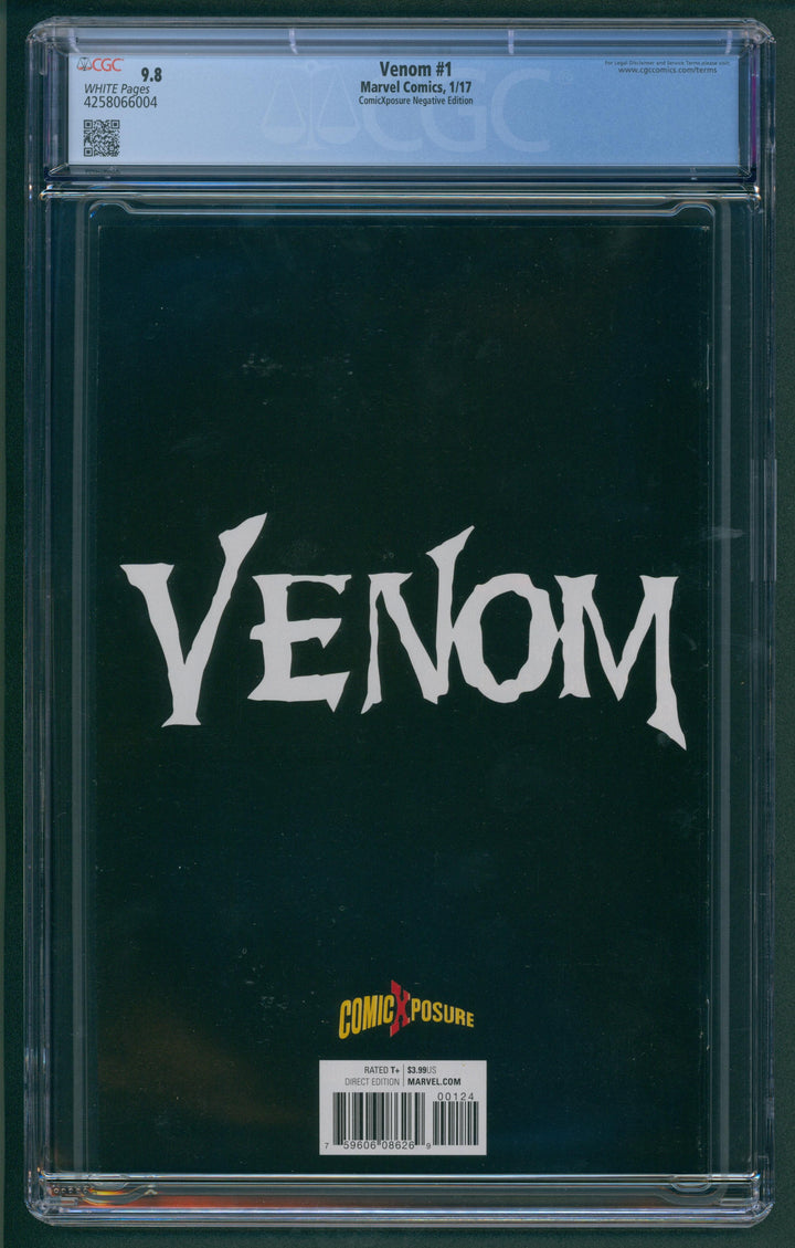 Venom #1 CGC 9.8 - ComicXposure Negative Edition