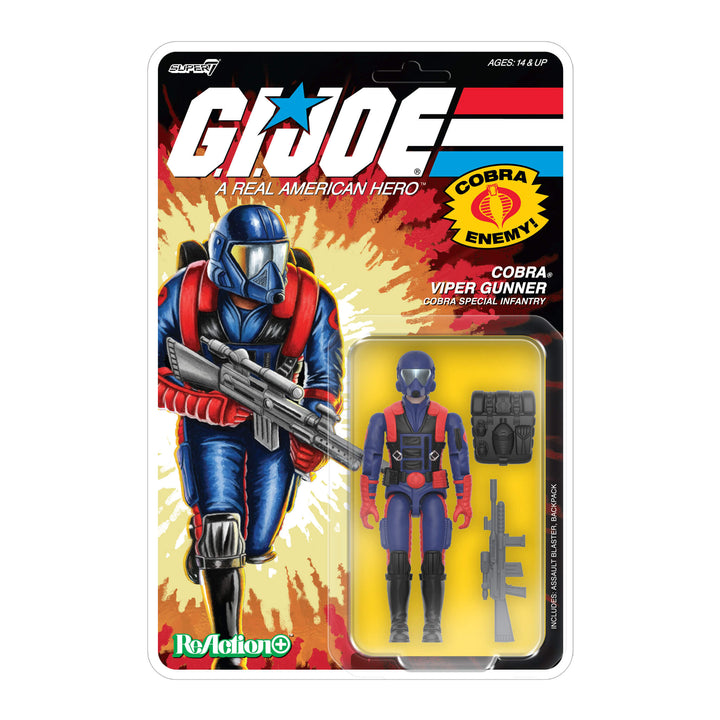G.I. Joe Cobra Viper Gunner 3 3/4-Inch ReAction+ Figure
