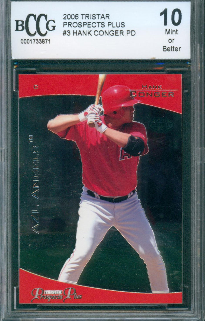 2006 Tristar Baseball Prospects Plus Hank Conger #3 BCCG 10