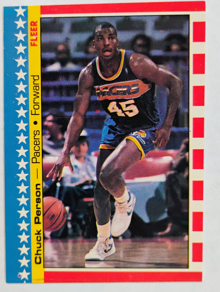 1987-88 Fleer Basketball Chuck Person #10 Sticker