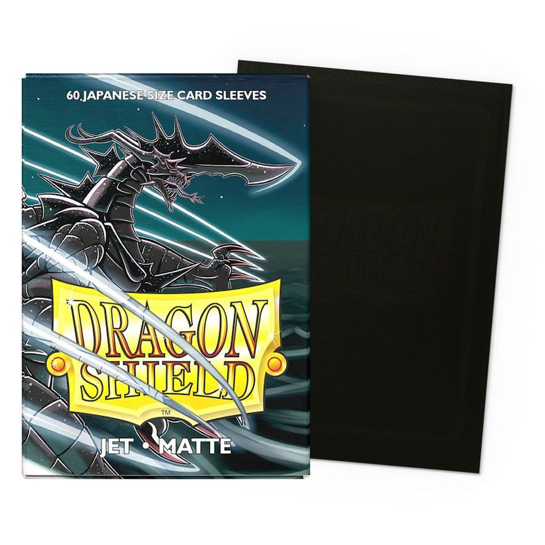 Dragon Shield Card Sleeves - Japanese Matte: Jet (60 Ct)