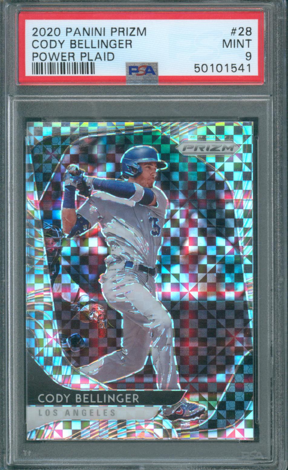 2020 Panini Prizm Baseball Cody Bellinger #28 PSA 9