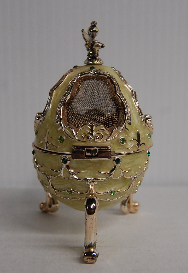 Disney Ring Box Tink Tinker Bell 4" Jeweled Enamel Egg