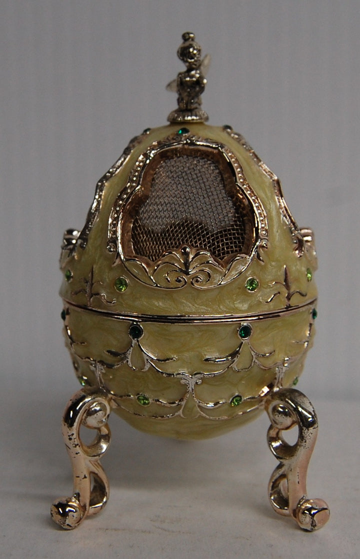 Disney Ring Box Tink Tinker Bell 4" Jeweled Enamel Egg