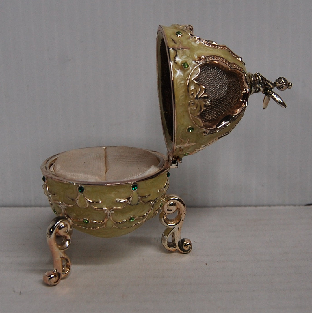 Disney Ring Box Tink Tinker Bell 4" Jeweled Enamel Egg