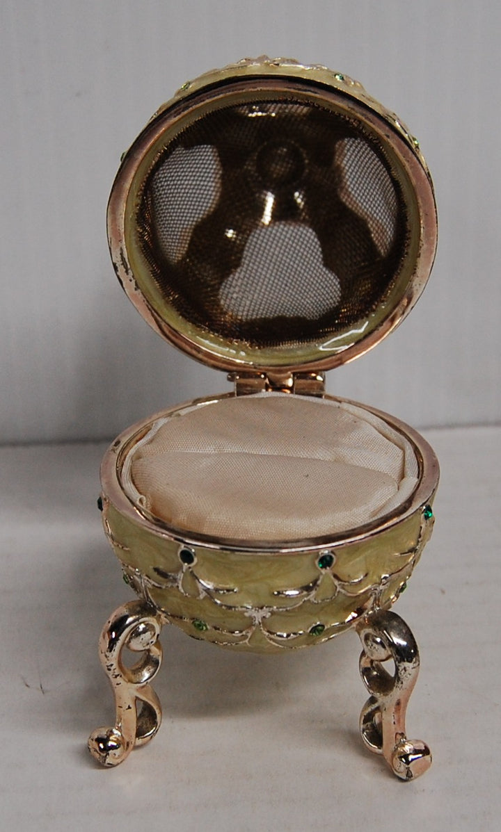 Disney Ring Box Tink Tinker Bell 4" Jeweled Enamel Egg