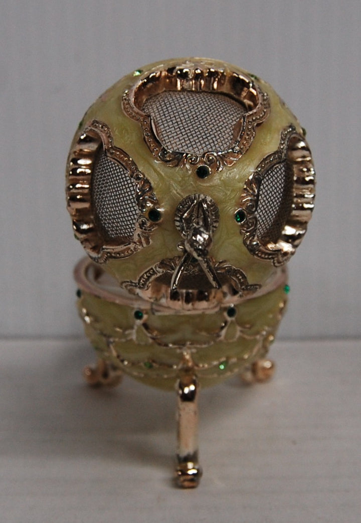 Disney Ring Box Tink Tinker Bell 4" Jeweled Enamel Egg