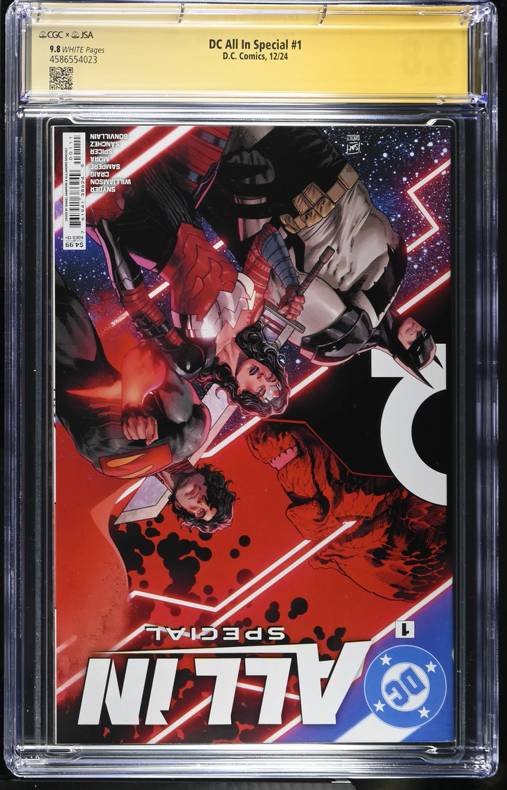 DC All In Special #1 CGC x JSA Authentic Autograph 9.8 - Signed by Scott Snyder