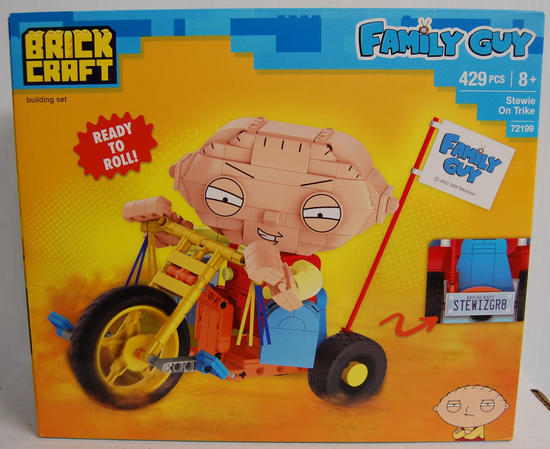 Brickcraft 2025 Family Guy - Stewie on Trike 429 Pcs Building Set 72199