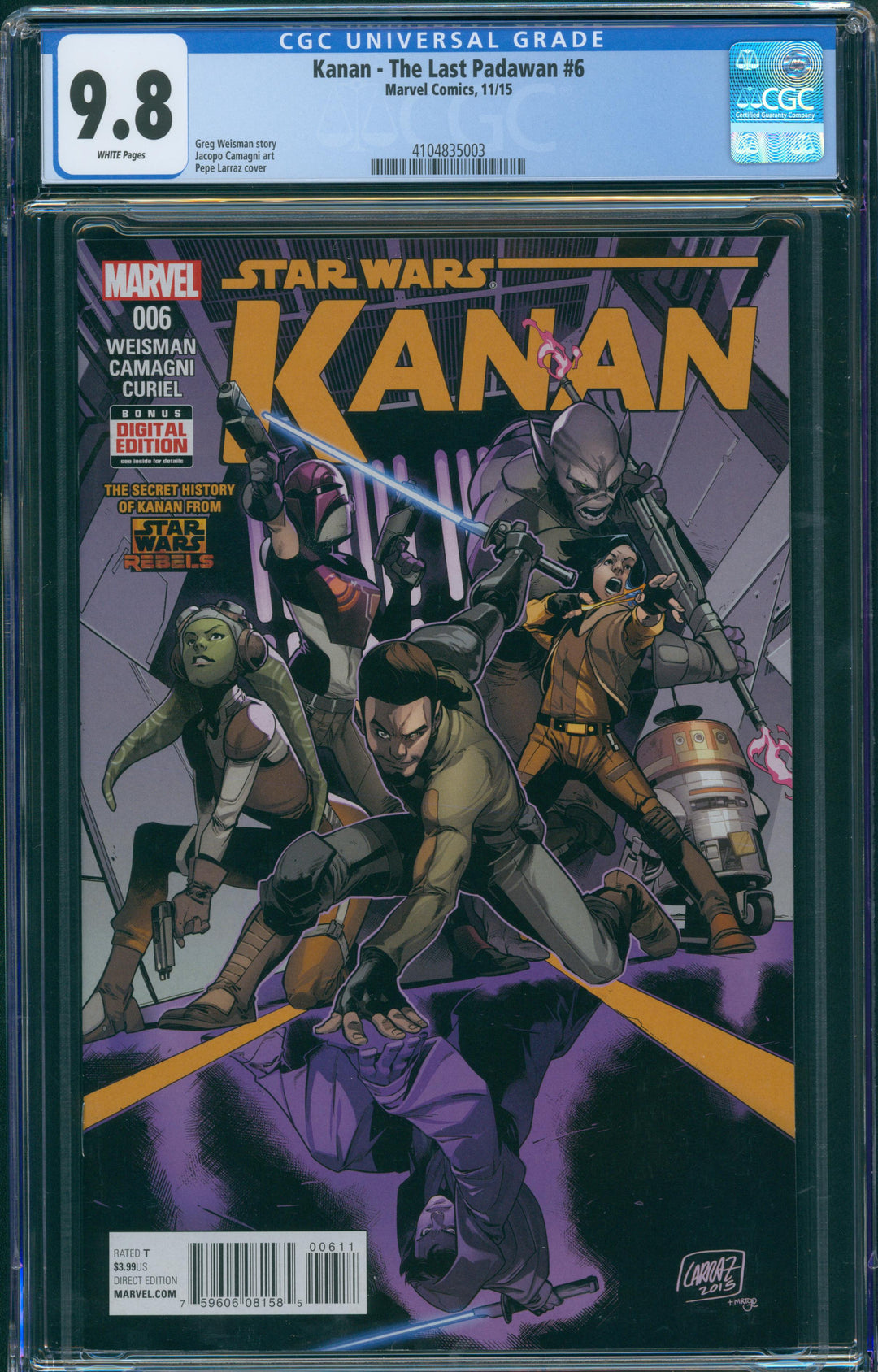 Kanan - The Last Padawan #6 CGC 9.8