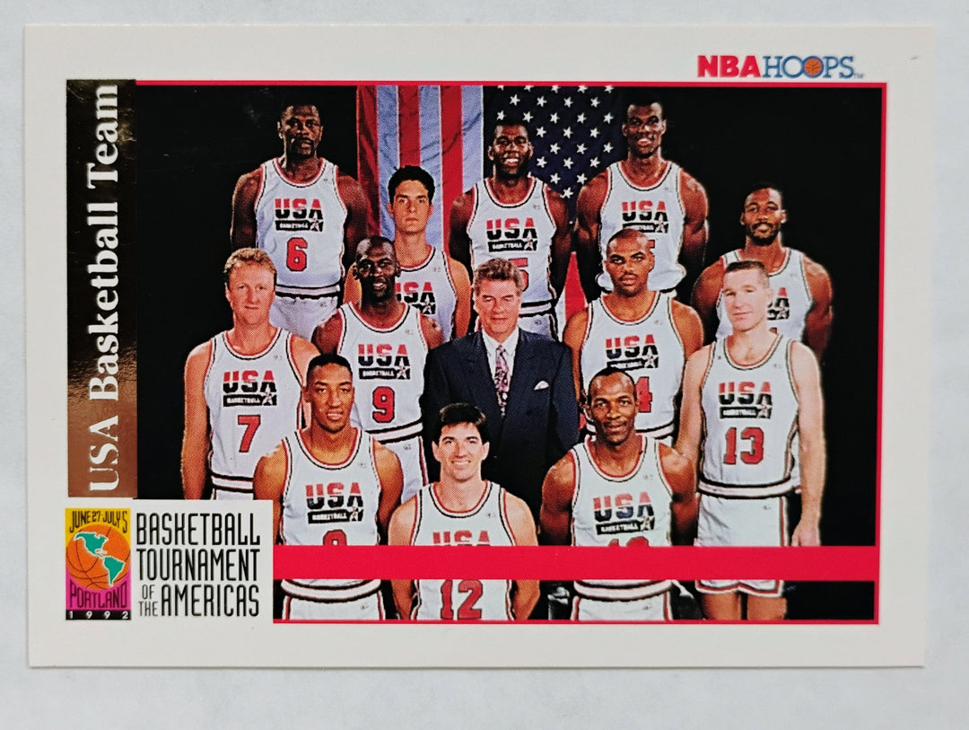 1992 NBA Hoops Basketball USA Team #NNO Basketball Tournement Of The Americans