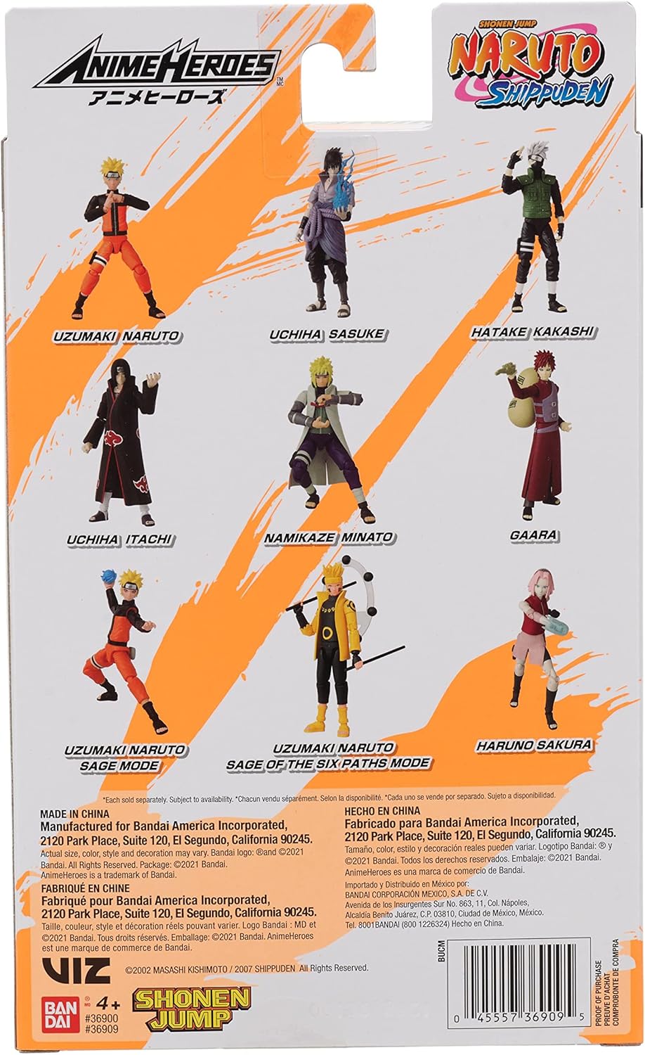 Anime Heroes Naruto Shippuden Haruno Sakura 6.5" Action Figure