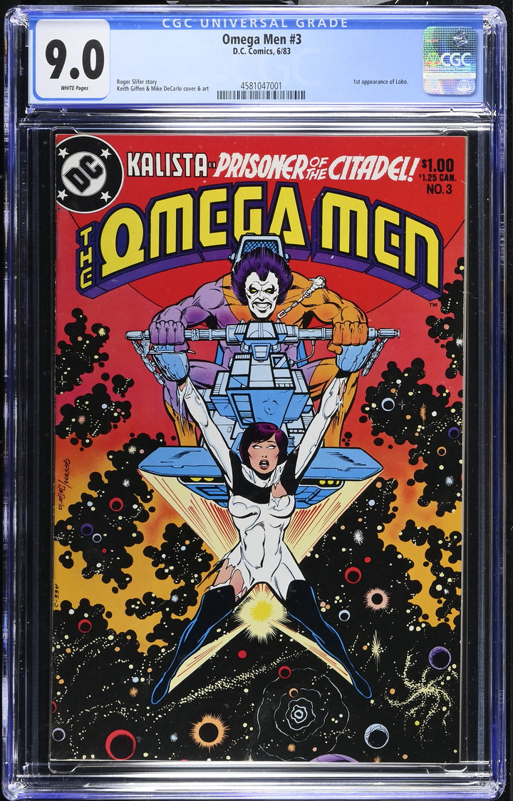 Omega Men #3 CGC 9.0