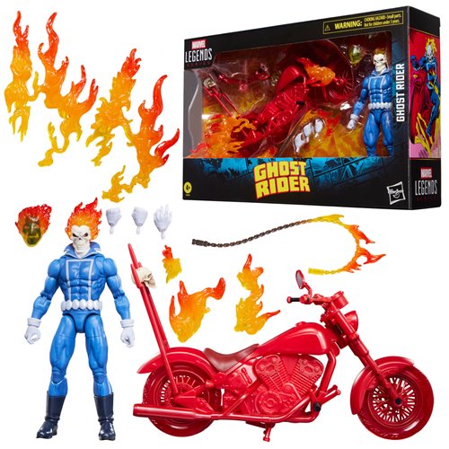 Ghost Rider Marvel Legends Series Johnny Blaze 6-Inch Action Figure with Motorcycle