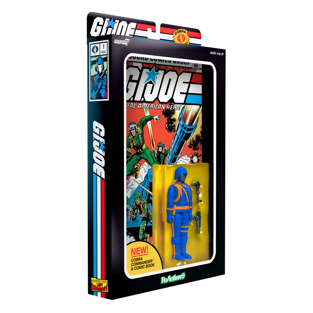 G.I. Joe Cobra Commander Skybound Comic Box Series #1 3 3/4-Inch ReAction+ Figure