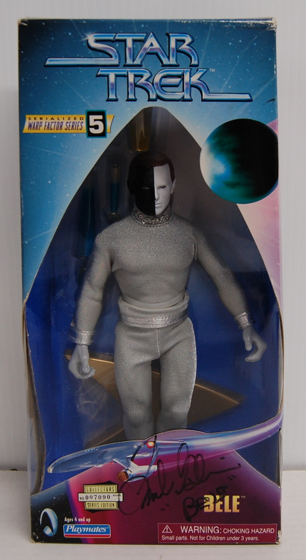 Star Trek - Bele Figure SIGNED by Frank Gorshin - Warp Factor Series 5