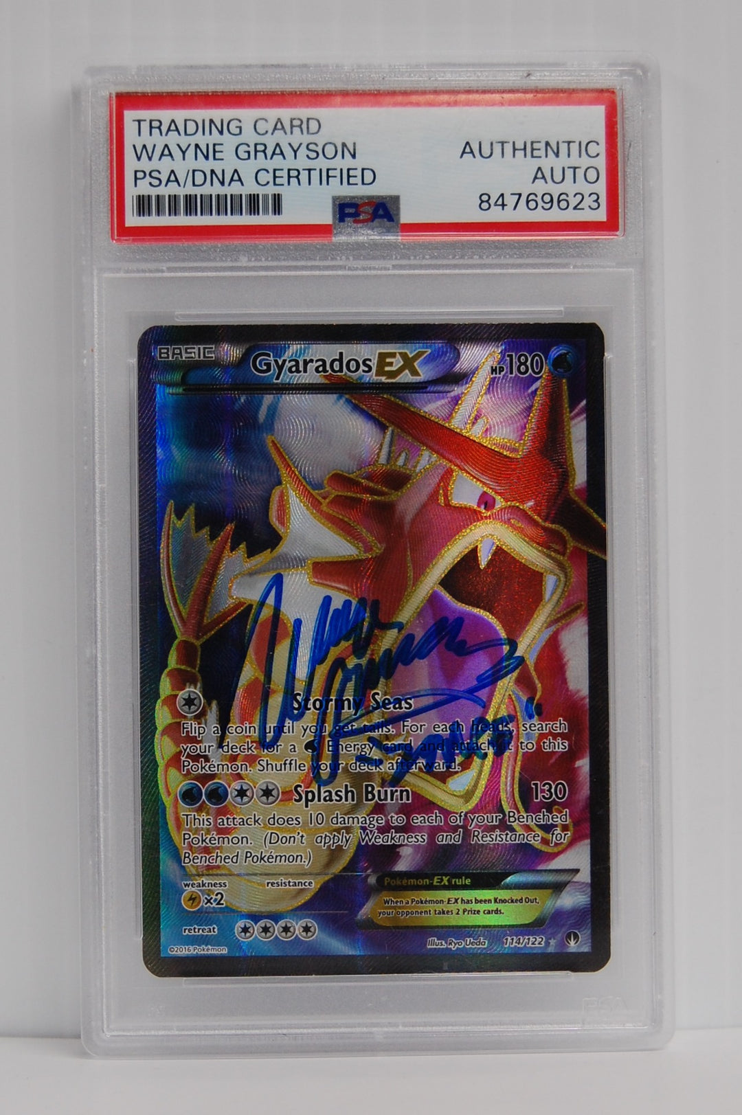 Pokemon Trading Card Wayne Grayson PSA/DNA Certified Authentic Autograph