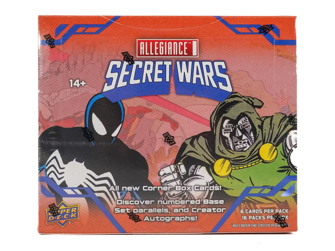 2024 Upper Deck Marvel Allegiance Secret Wars 1984 Trading Card Box (16 Ct)