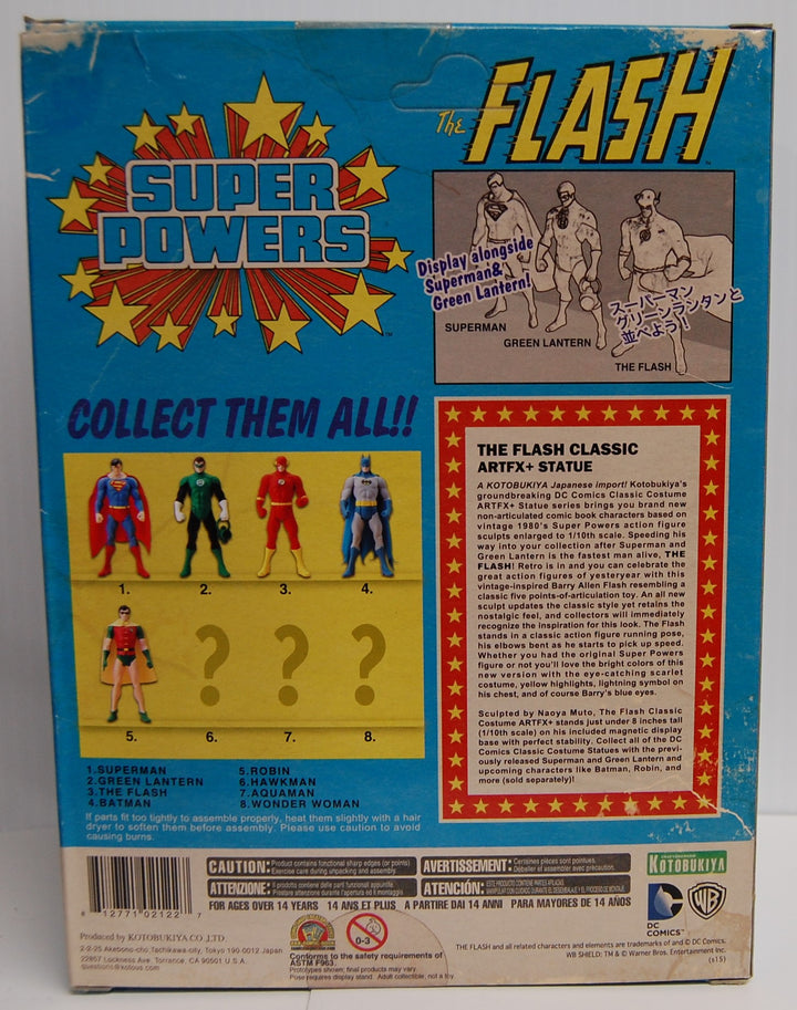 Kotobukiya DC Comics Super Powers - The Flash Classic Costume 1/10 Scale ARTFX+ Statue 2015