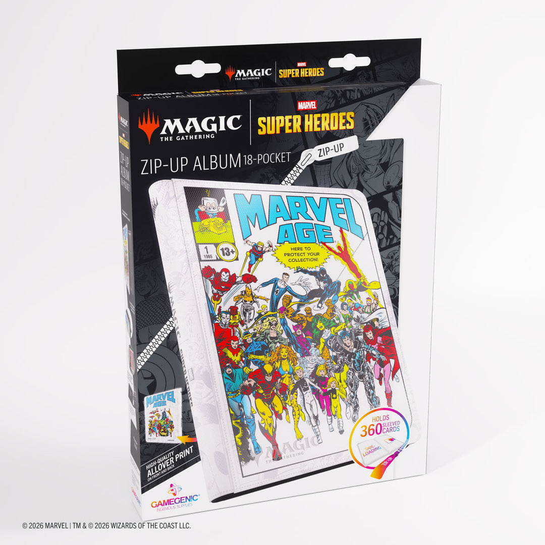 Magic: The Gathering: Marvel Super Heroes: 18-Pocket Zip-Up Binder - Marvel Age