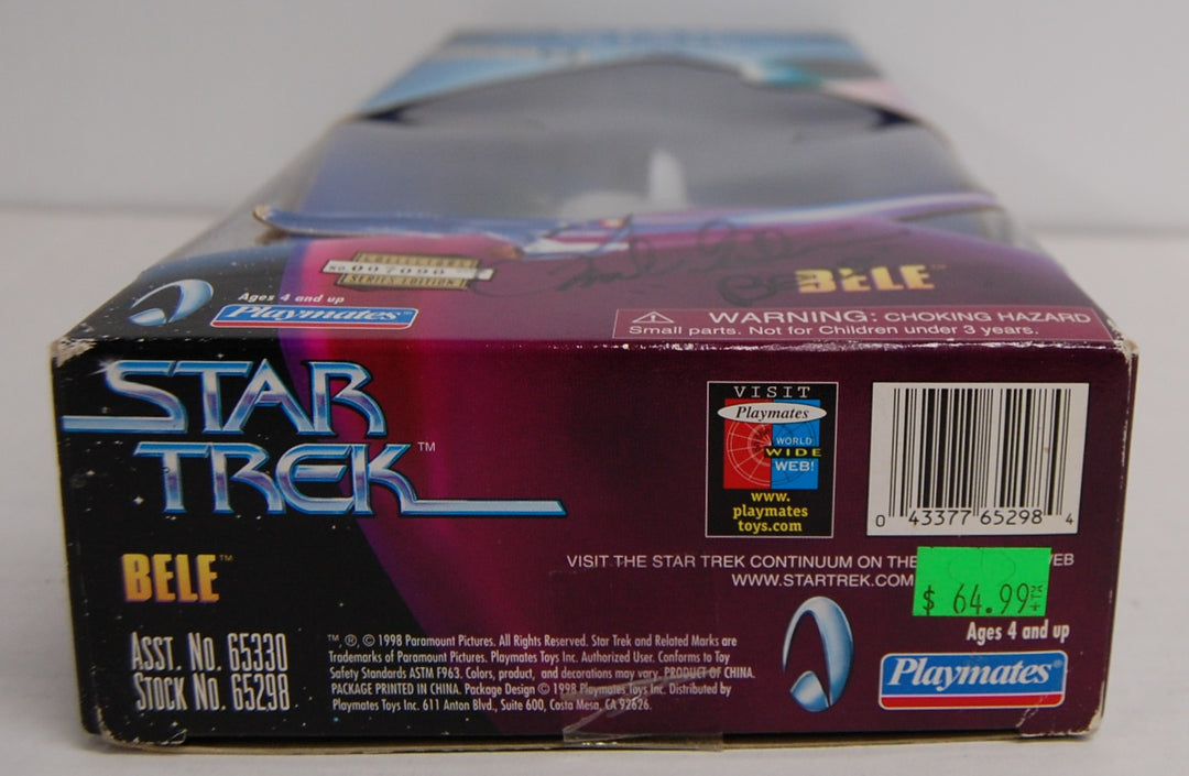 Star Trek - Bele Figure SIGNED by Frank Gorshin - Warp Factor Series 5