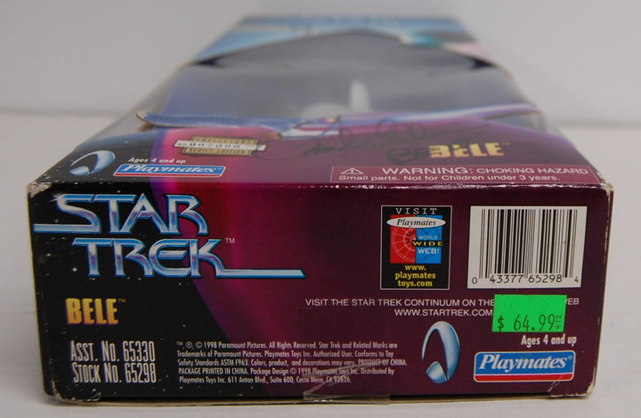 Star Trek - Bele Figure SIGNED by Frank Gorshin - Warp Factor Series 5