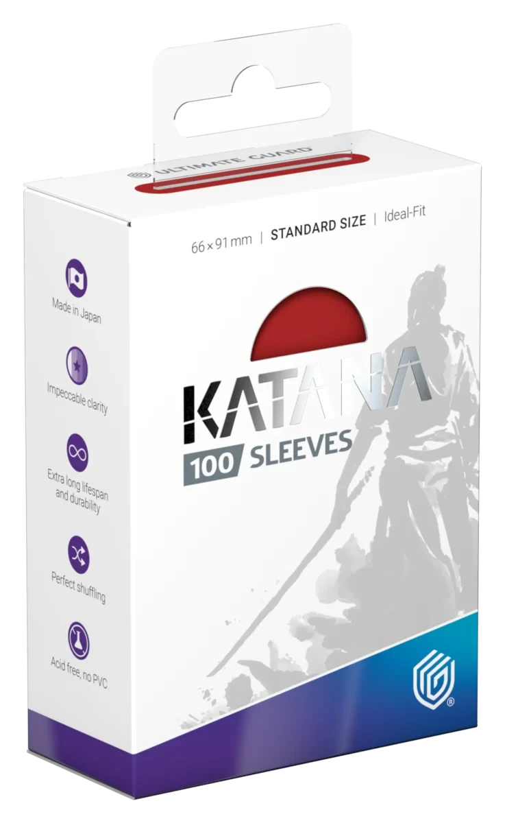 Ultimate Guard Katana Standard Card Sleeves - Rising Sun (Red) (100 Ct)