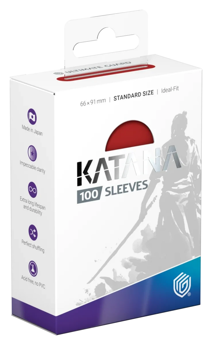 Ultimate Guard Katana Standard Card Sleeves - Rising Sun (Red) (100 Ct)