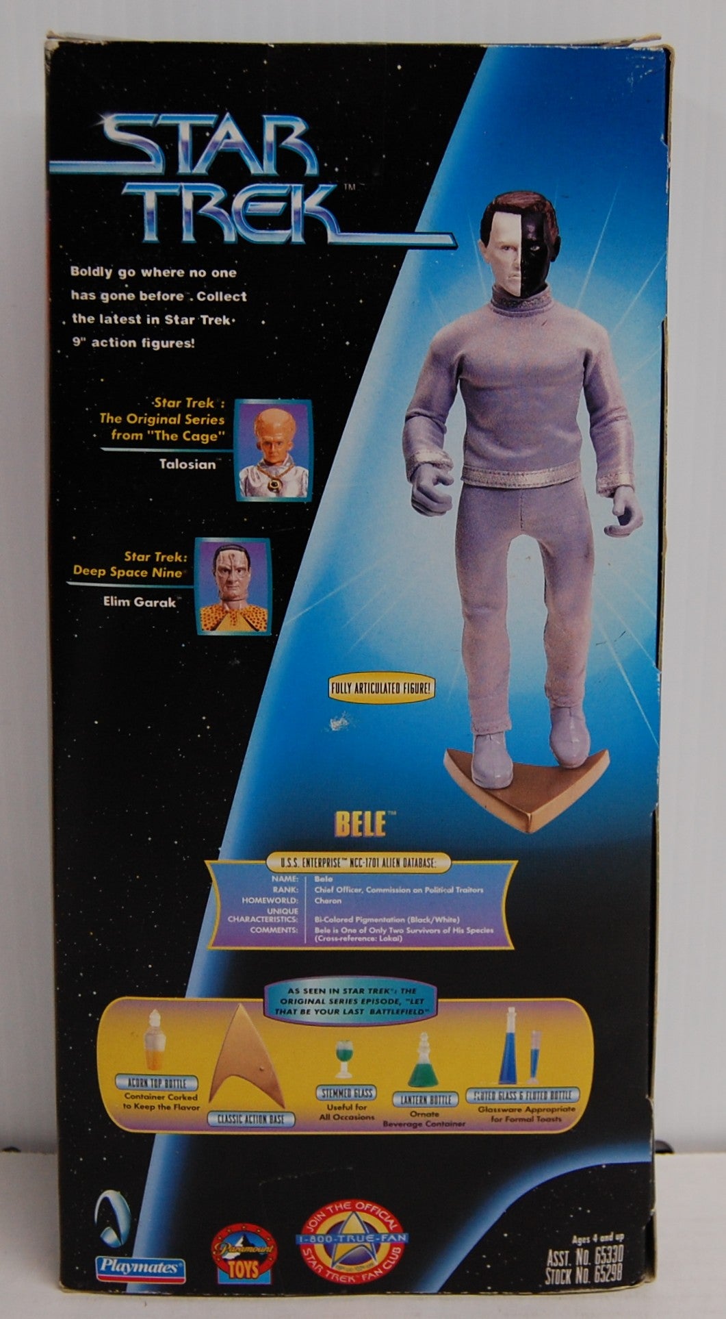 Star Trek - Bele Figure SIGNED by Frank Gorshin - Warp Factor Series 5