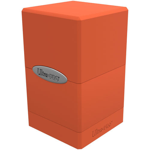 Ultra Pro Deck Box: Satin Tower 100+ - Solid Pumpkin Orange