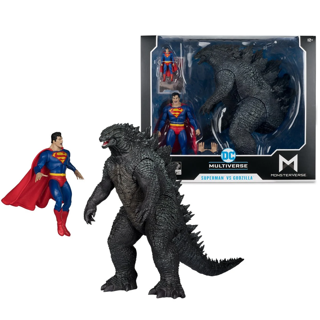 McFarlane DC Multiverse Superman vs. Godzilla - Monsterverse JLA 2025 New