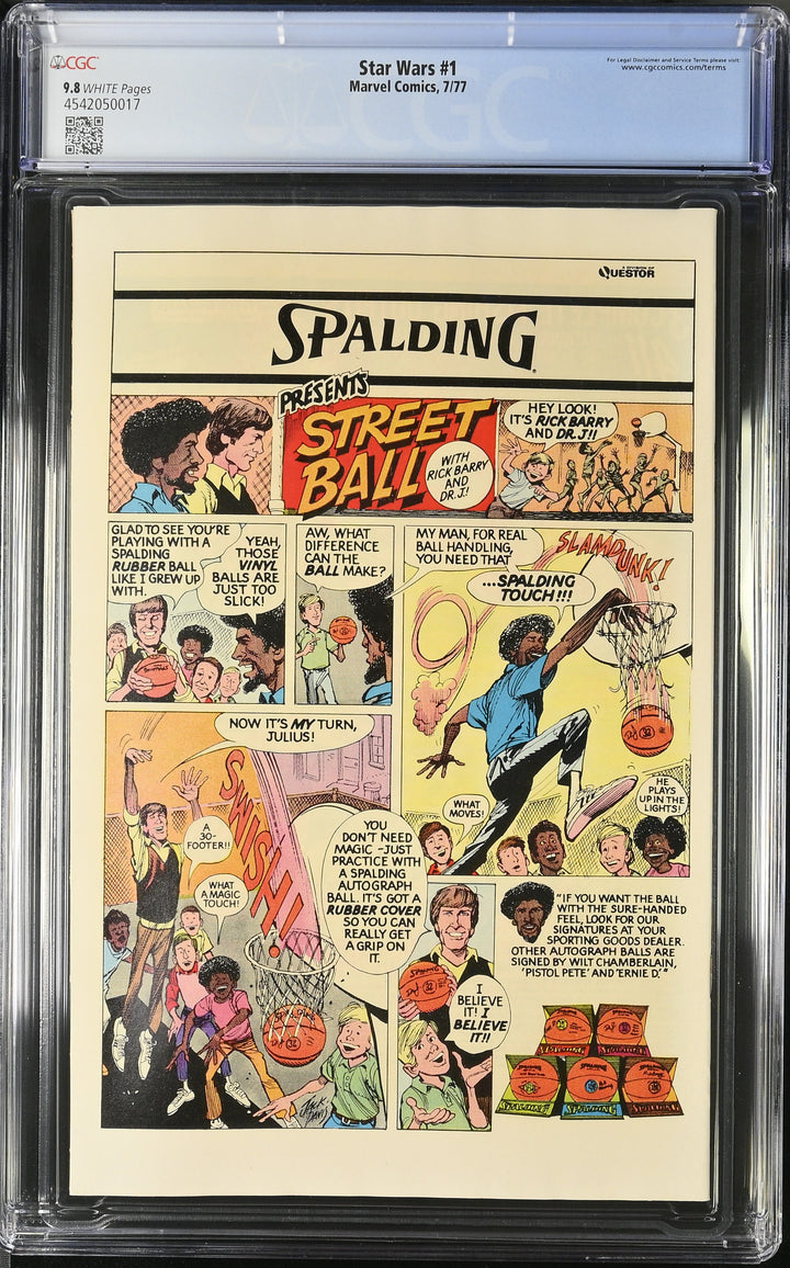 Star Wars #1 CGC 9.8 (White Pages)