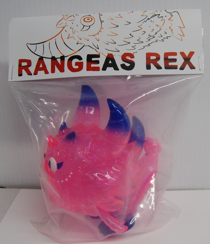RANGEAS REX JR. The Little Hut T9G Lollipop Pink Clear Soft Vinyl Figure Sofubi