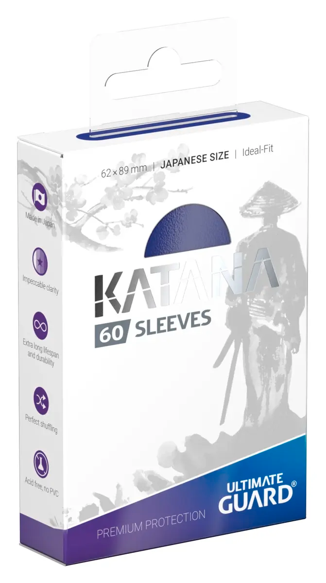 Ultimate Guard Katana Japanese Card Sleeves - Blue (60 Ct)
