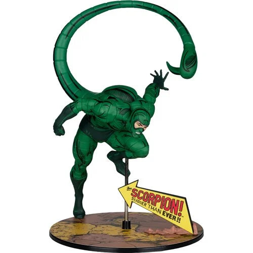Marvel Wave 7  Scorpion Amazing Spider-Man #318 1:10 Scale Posed Figure with Scene