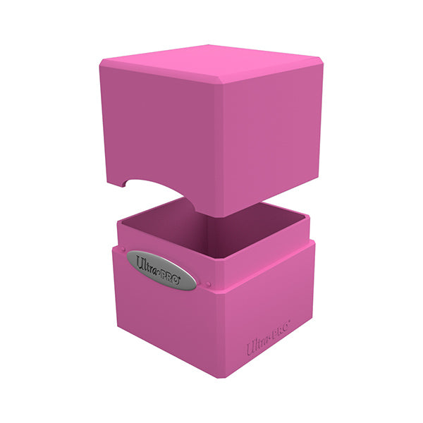 Ultra Pro Deck Box: Satin Cube 100+ - Solid Pink, Hot