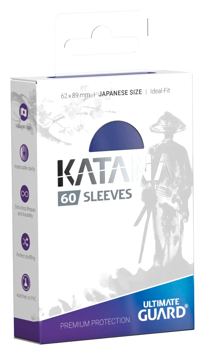 Ultimate Guard Katana Japanese Card Sleeves - Blue (60 Ct)