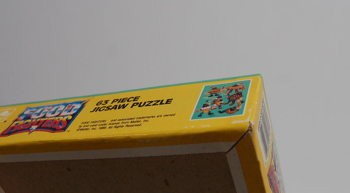 Food Fighters 63 Piece Jigsaw Puzzle #4756-40 Golden 1989 Mattel Sealed