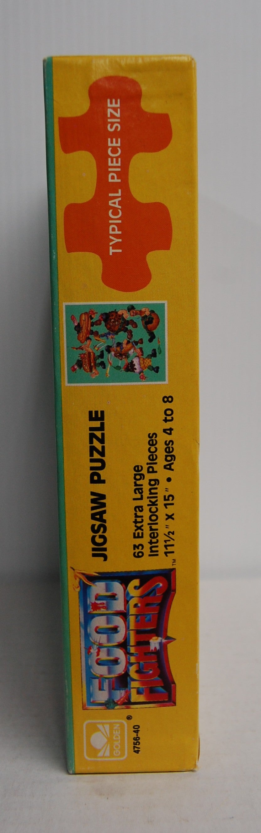Food Fighters 63 Piece Jigsaw Puzzle #4756-40 Golden 1989 Mattel Sealed