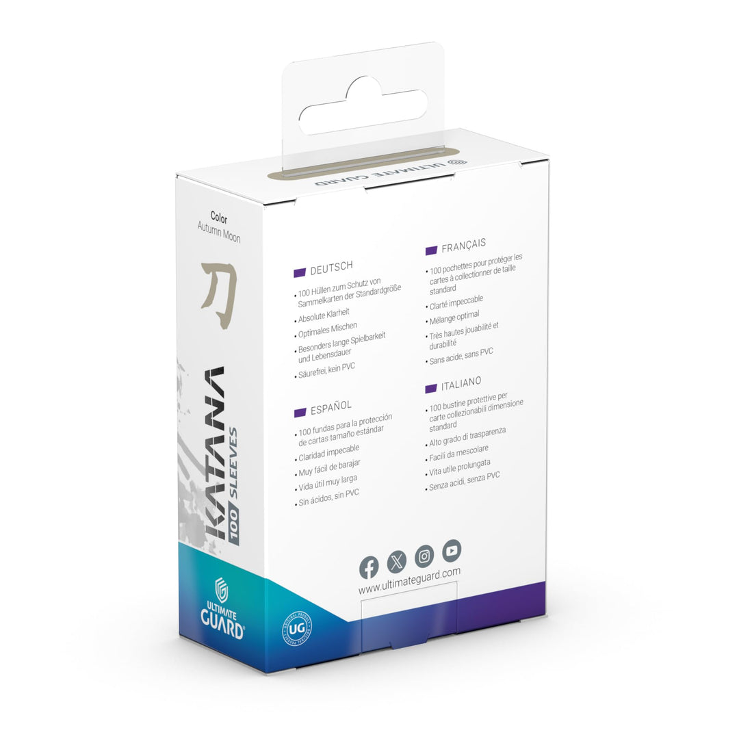 Ultimate Guard: Katana Standard Card Sleeves - Autumn Moon (Taupe) (100 Ct)