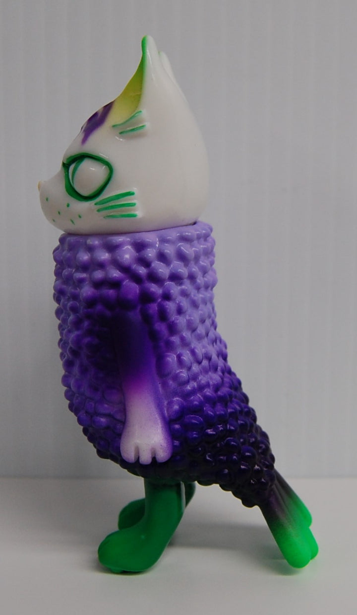 Yasu Ebineko Boss Fried Shrimp Cat (Purple, Green) Sofubi Vinyl Japan