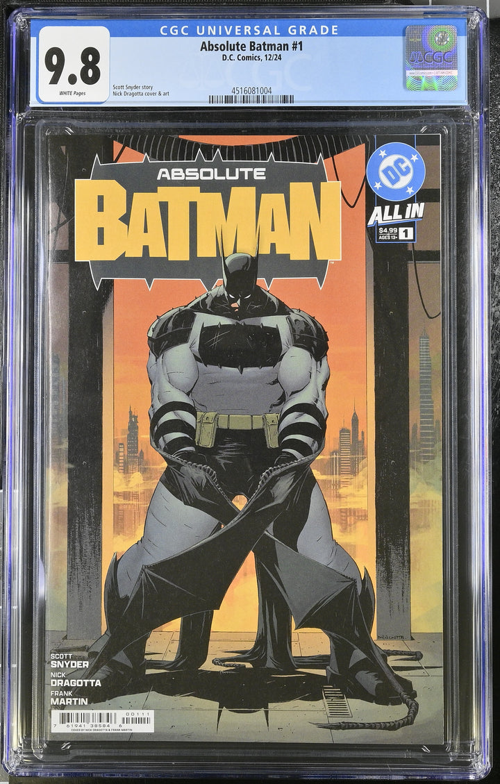 Absolute Batman #1 CGC 9.8