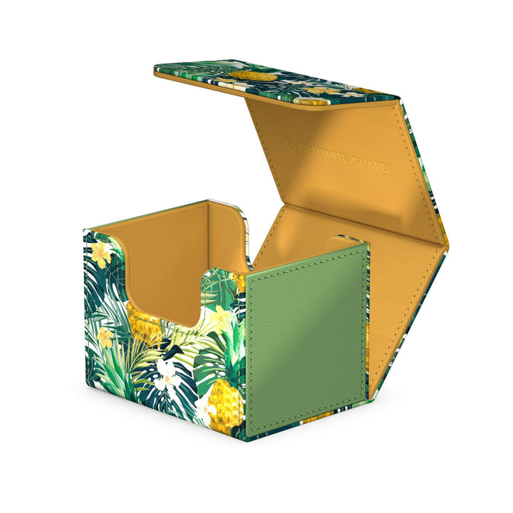 Ultimate Guard Deck Box: Sidewinder Xenoskin 100+ (Floral Places II) - Bahia Green