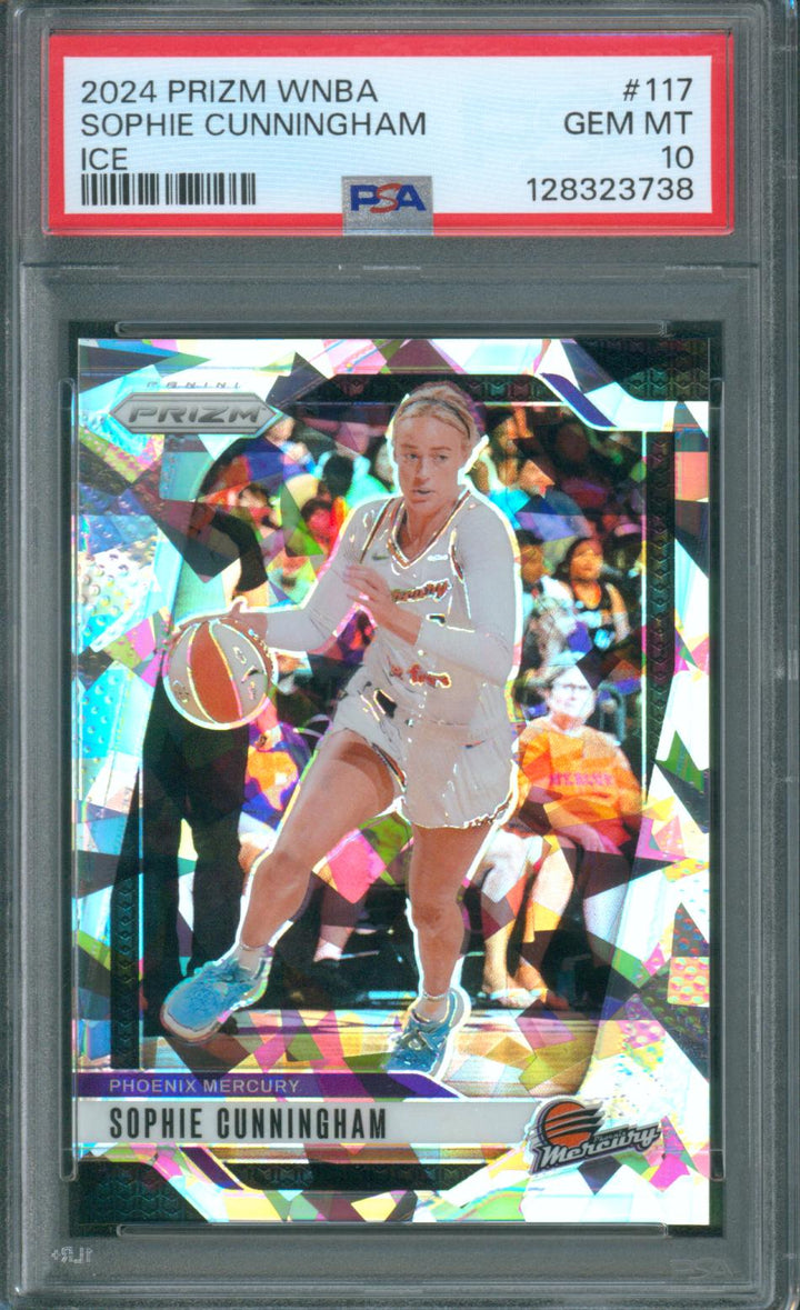 2024 Panini Prizm WNBA  Basketball Sophie Cunningham #117 Ice PSA 10 GEM MINT