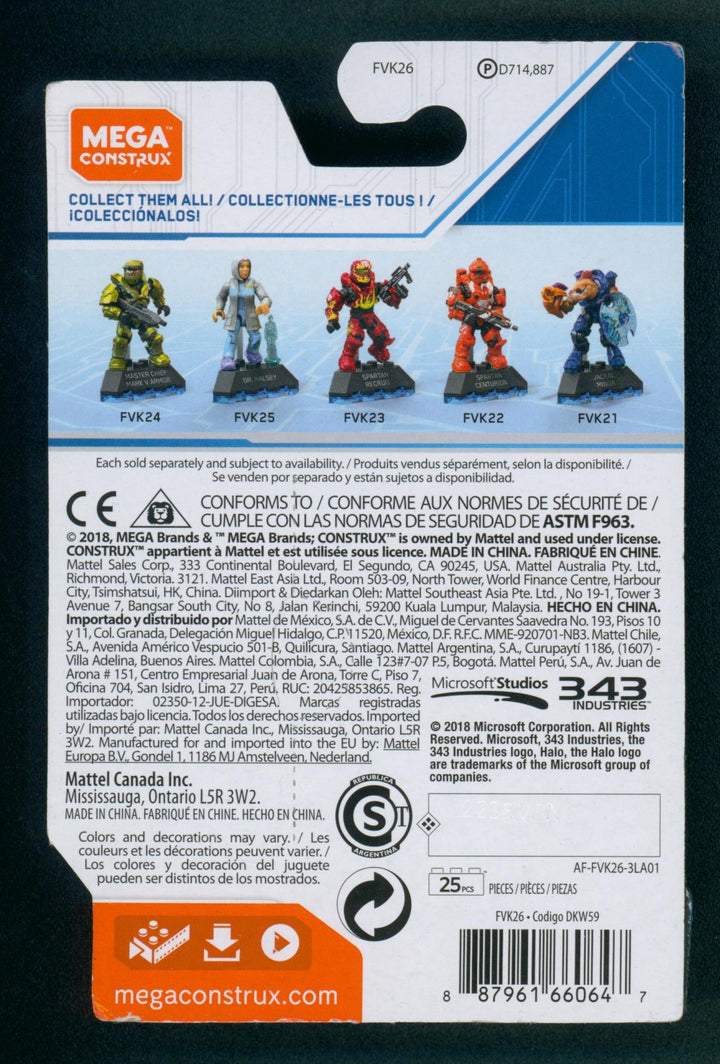 Halo Heroes Series 8 Spartan Emile-A239 Action Figure