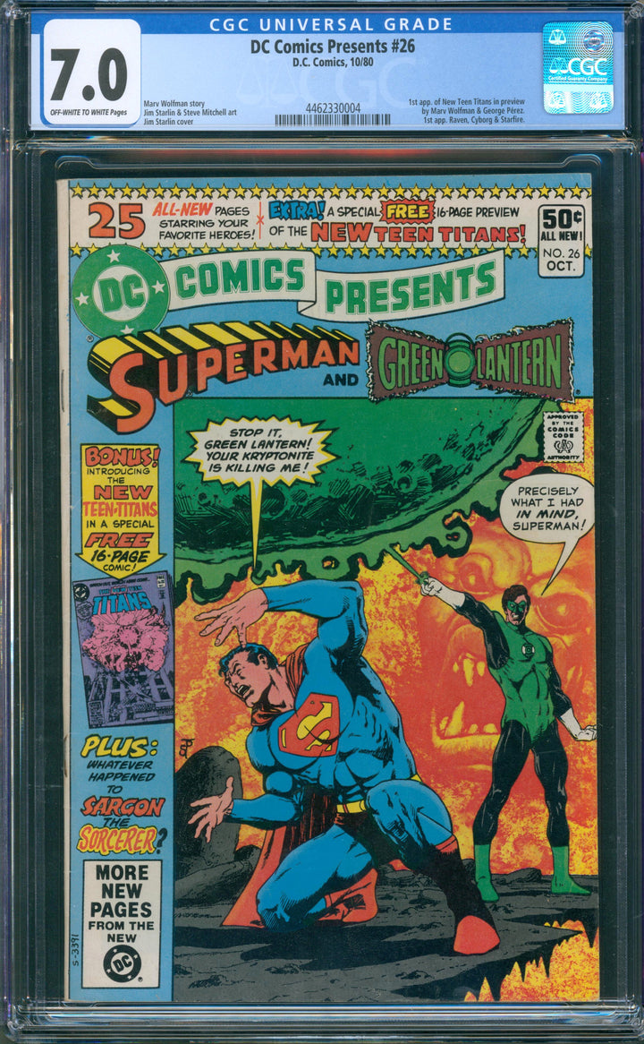 DC Comics Presents #26 CGC 7.0