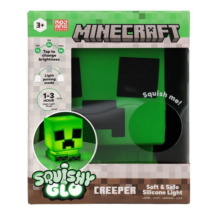 Minecraft Creeper SquishlyGlo Silicone Rechargeable Light