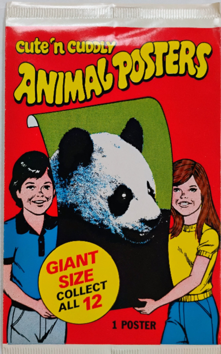 1981 Topps Cute 'n Cuddly Animal Posters Pack