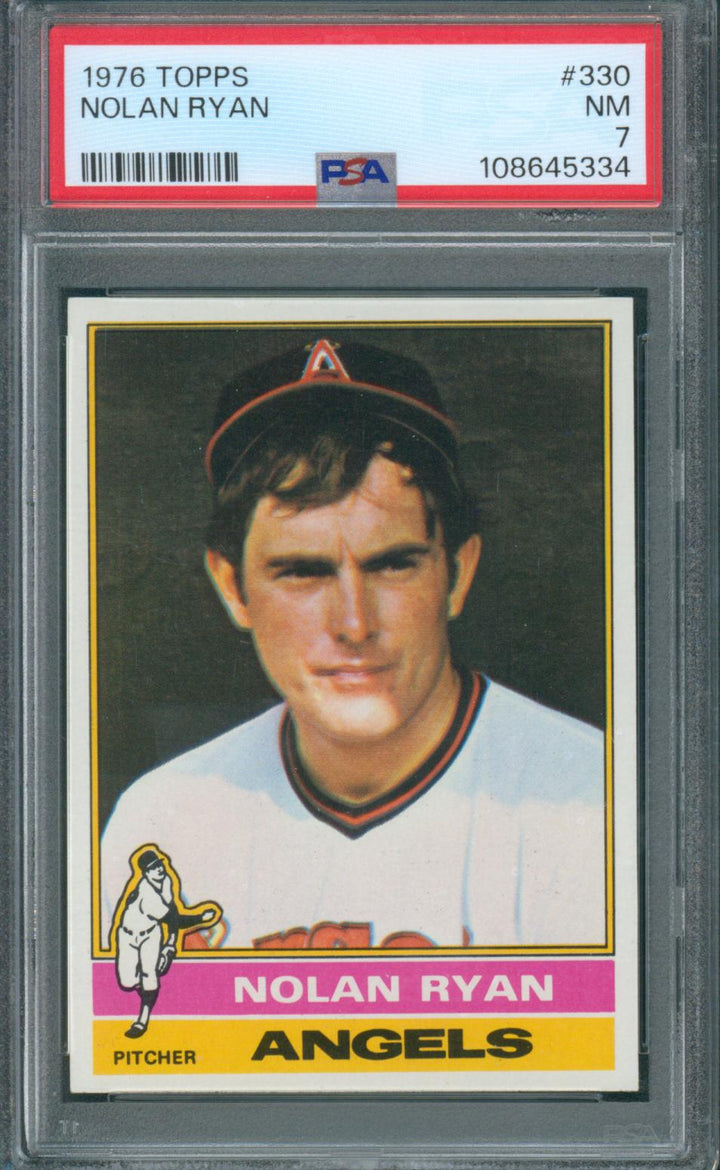 1976 Topps Baseball  Nolan Ryan #330 PSA 7 NM
